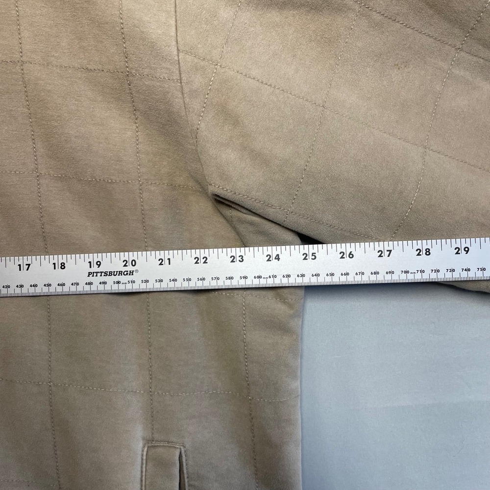 Indigo Palms Denim Company Men's Tan Windowpane Check Barn Jacket Size Large - Picture 9 of 10